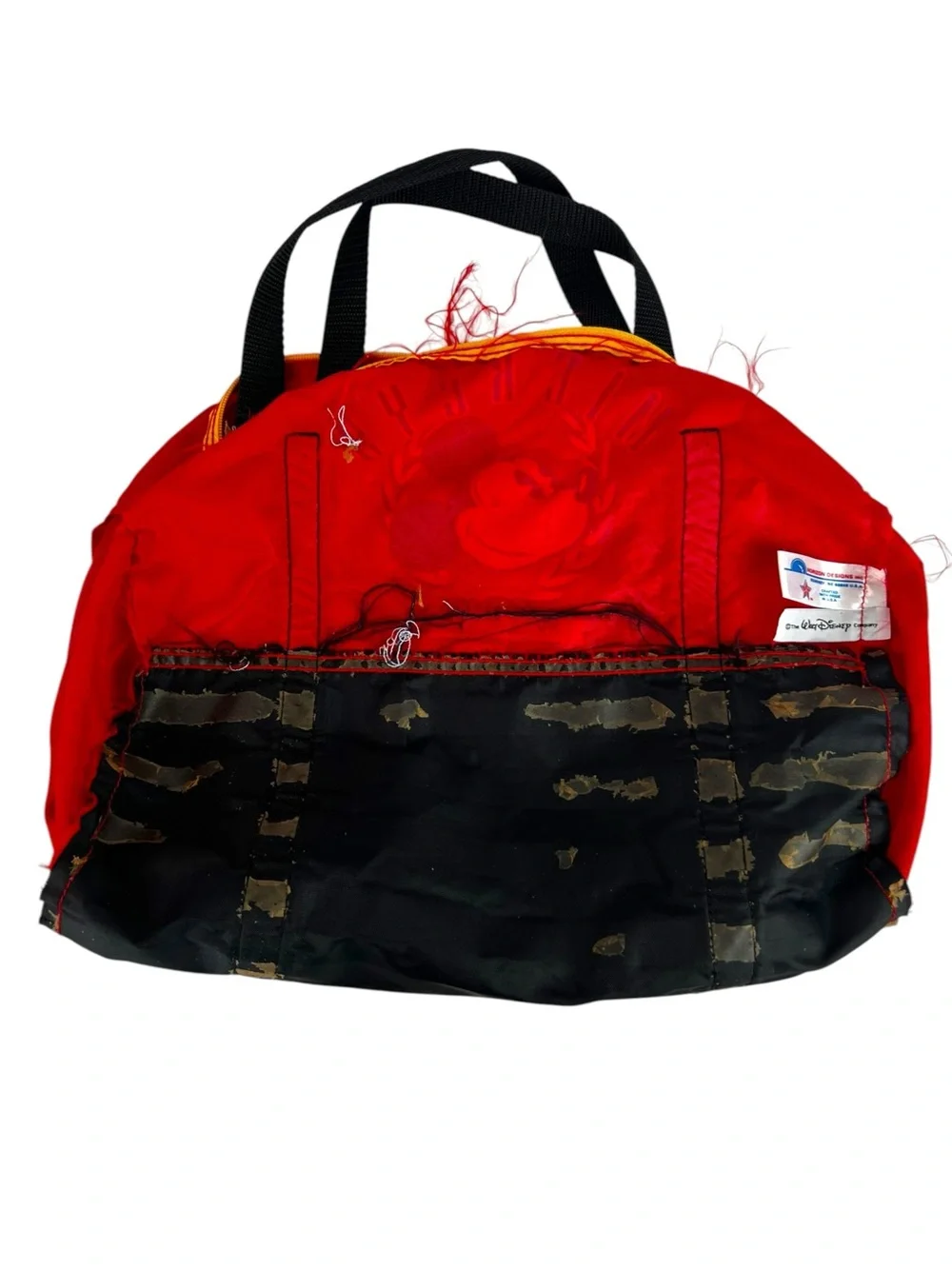 Vintage Disney Mickey Athletic Club Duffel Gym Bag USA Horizon Designs 90s